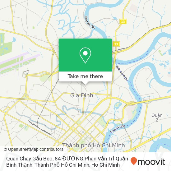 Quán Chay Gấu Béo, 84 ĐƯỜNG Phan Văn Trị Quận Bình Thạnh, Thành Phố Hồ Chí Minh map