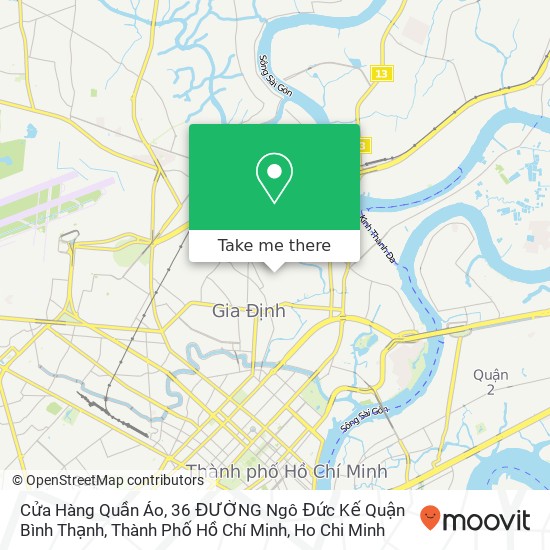 Cửa Hàng Quần Áo, 36 ĐƯỜNG Ngô Đức Kế Quận Bình Thạnh, Thành Phố Hồ Chí Minh map