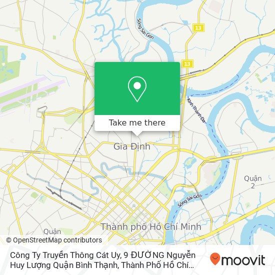 Công Ty Truyền Thông Cát Uy, 9 ĐƯỜNG Nguyễn Huy Lượng Quận Bình Thạnh, Thành Phố Hồ Chí Minh map