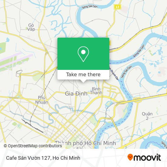 Cafe Sân Vườn 127 map