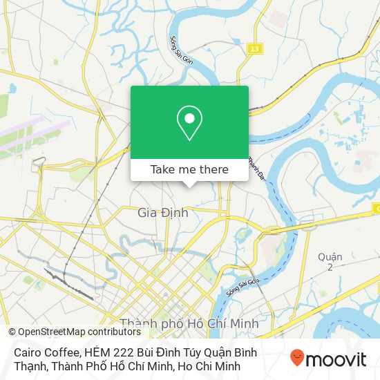 Cairo Coffee, HẺM 222 Bùi Đình Túy Quận Bình Thạnh, Thành Phố Hồ Chí Minh map