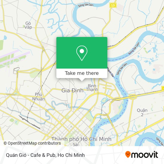 Quán Gió - Cafe & Pub map