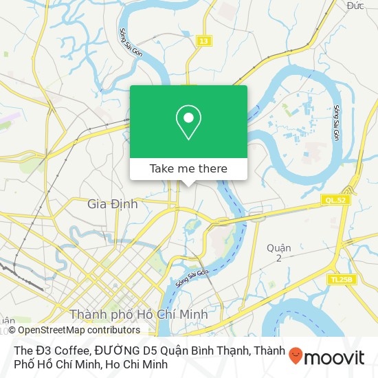 The Đ3 Coffee, ĐƯỜNG D5 Quận Bình Thạnh, Thành Phố Hồ Chí Minh map