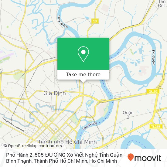 Phở Hành 2, 505 ĐƯỜNG Xô Viết Nghệ Tĩnh Quận Bình Thạnh, Thành Phố Hồ Chí Minh map