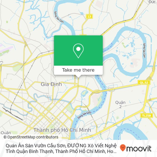 Quán Ăn Sân Vườn Cầu Sơn, ĐƯỜNG Xô Viết Nghệ Tĩnh Quận Bình Thạnh, Thành Phố Hồ Chí Minh map