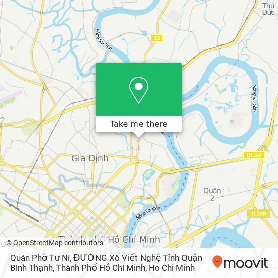 Quán Phờ Tư Ní, ĐƯỜNG Xô Viết Nghệ Tĩnh Quận Bình Thạnh, Thành Phố Hồ Chí Minh map