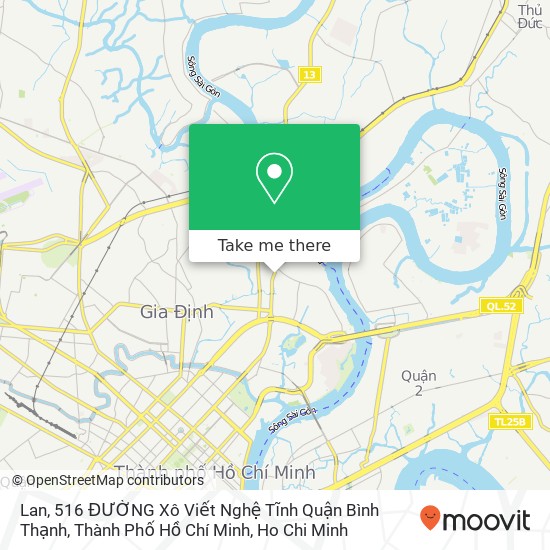 Lan, 516 ĐƯỜNG Xô Viết Nghệ Tĩnh Quận Bình Thạnh, Thành Phố Hồ Chí Minh map