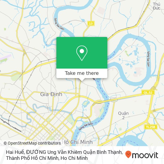 Hai Huế, ĐƯỜNG Ung Văn Khiêm Quận Bình Thạnh, Thành Phố Hồ Chí Minh map