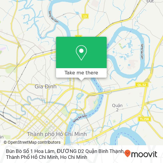 Bún Bò Số 1 Hoa Lâm, ĐƯỜNG D2 Quận Bình Thạnh, Thành Phố Hồ Chí Minh map