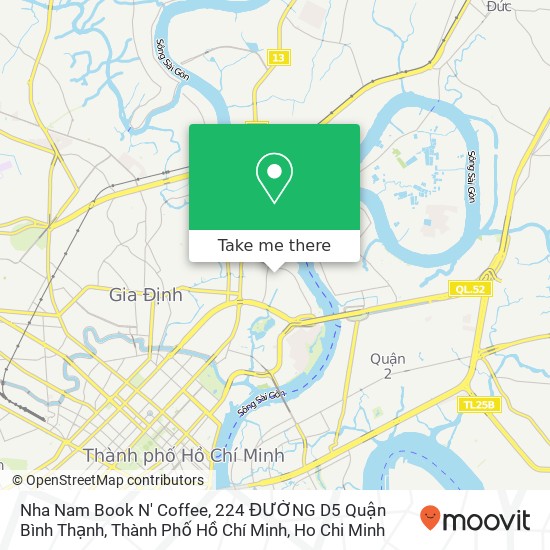 Nha Nam Book N' Coffee, 224 ĐƯỜNG D5 Quận Bình Thạnh, Thành Phố Hồ Chí Minh map