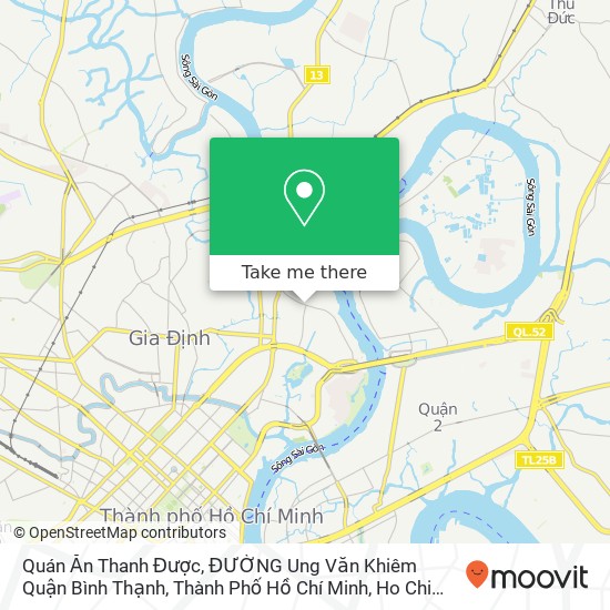 Quán Ăn Thanh Được, ĐƯỜNG Ung Văn Khiêm Quận Bình Thạnh, Thành Phố Hồ Chí Minh map