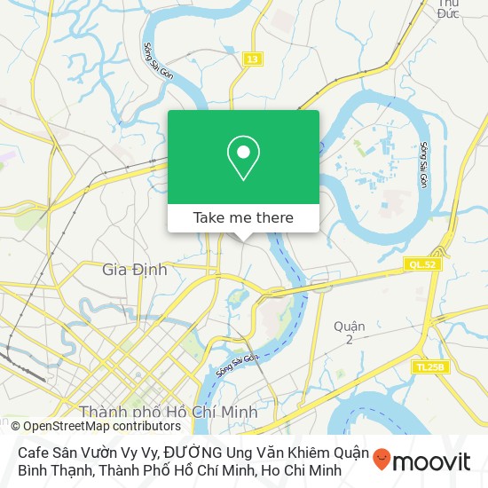 Cafe Sân Vườn Vy Vy, ĐƯỜNG Ung Văn Khiêm Quận Bình Thạnh, Thành Phố Hồ Chí Minh map