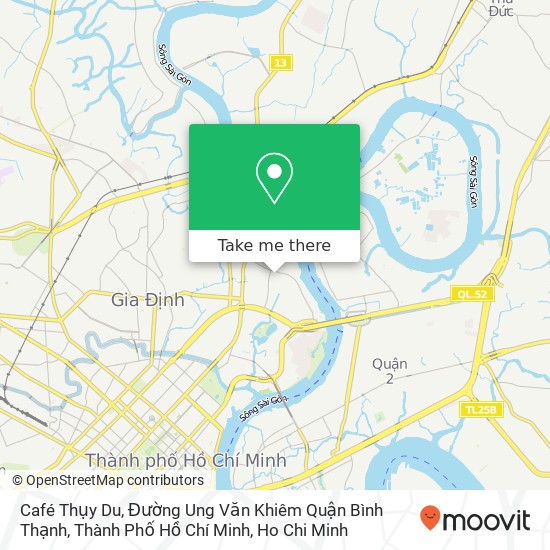Café Thụy Du, Đường Ung Văn Khiêm Quận Bình Thạnh, Thành Phố Hồ Chí Minh map