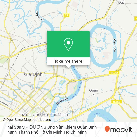 Thái Sơn S.P, ĐƯỜNG Ung Văn Khiêm Quận Bình Thạnh, Thành Phố Hồ Chí Minh map