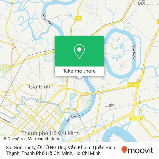 Sài Gòn Tasty, ĐƯỜNG Ung Văn Khiêm Quận Bình Thạnh, Thành Phố Hồ Chí Minh map