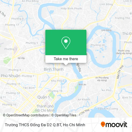 Trường THCS Đống Đa D2 Q.BT map