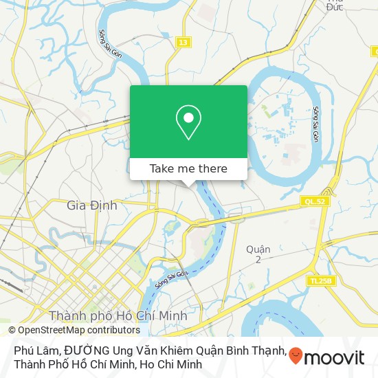 Phú Lâm, ĐƯỜNG Ung Văn Khiêm Quận Bình Thạnh, Thành Phố Hồ Chí Minh map