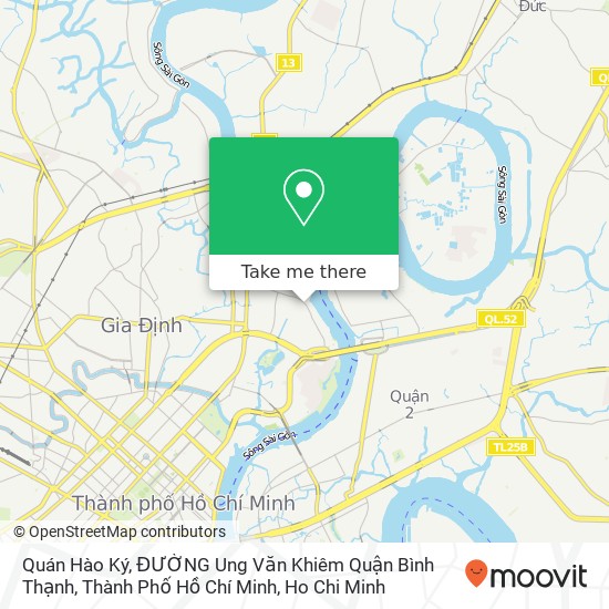 Quán Hào Ký, ĐƯỜNG Ung Văn Khiêm Quận Bình Thạnh, Thành Phố Hồ Chí Minh map