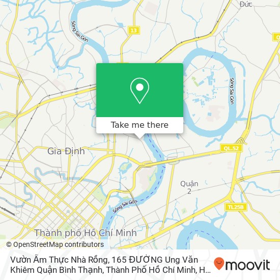 Vườn Ẩm Thực Nhà Rồng, 165 ĐƯỜNG Ung Văn Khiêm Quận Bình Thạnh, Thành Phố Hồ Chí Minh map
