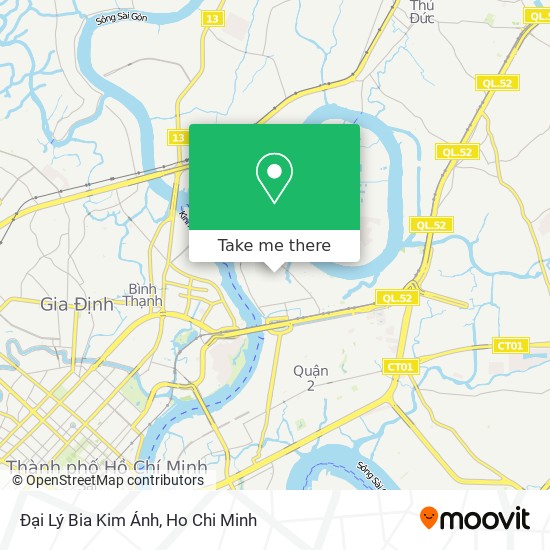 Đại Lý Bia Kim Ánh map