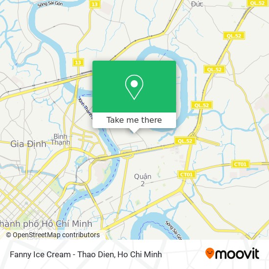 Fanny Ice Cream - Thao Dien map