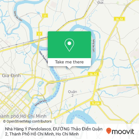 Nhà Hàng Ý Pendolasco, ĐƯỜNG Thảo Điền Quận 2, Thành Phố Hồ Chí Minh map