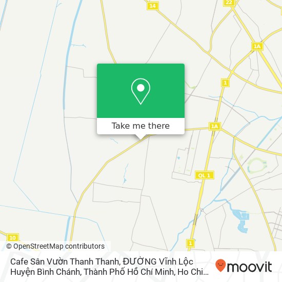 Cafe Sân Vườn Thanh Thanh, ĐƯỜNG Vĩnh Lộc Huyện Bình Chánh, Thành Phố Hồ Chí Minh map