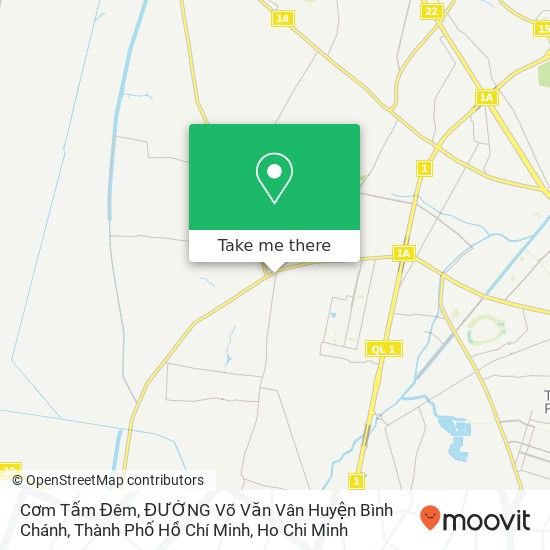 Cơm Tấm Đêm, ĐƯỜNG Võ Văn Vân Huyện Bình Chánh, Thành Phố Hồ Chí Minh map