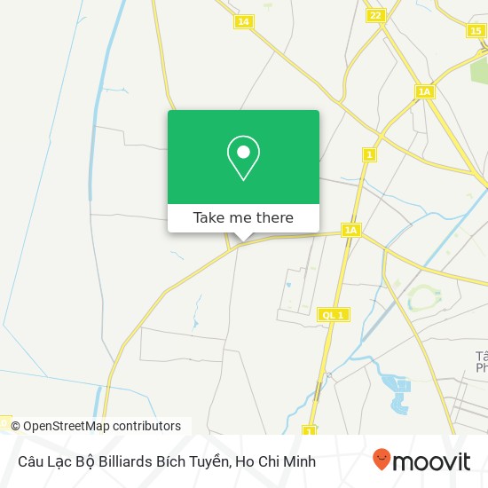 Câu Lạc Bộ Billiards Bích Tuyền map