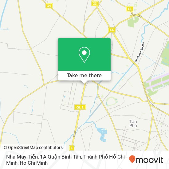 Nhà May Tiền, 1A Quận Bình Tân, Thành Phố Hồ Chí Minh map