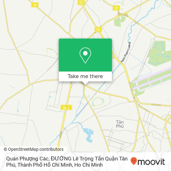 Quán Phượng Các, ĐƯỜNG Lê Trọng Tấn Quận Tân Phú, Thành Phố Hồ Chí Minh map