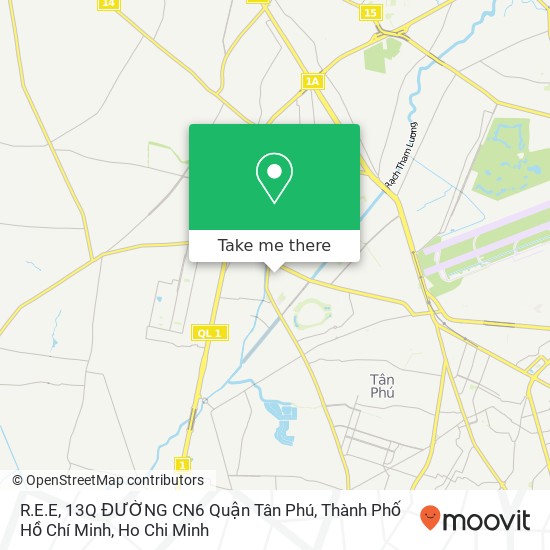 R.E.E, 13Q ĐƯỜNG CN6 Quận Tân Phú, Thành Phố Hồ Chí Minh map