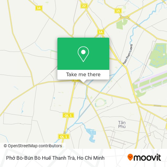 Phở Bò-Bún Bò Huế Thanh Trà map
