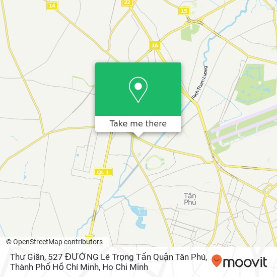 Thư Giãn, 527 ĐƯỜNG Lê Trọng Tấn Quận Tân Phú, Thành Phố Hồ Chí Minh map