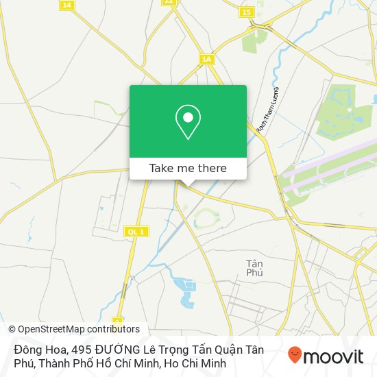 Đông Hoa, 495 ĐƯỜNG Lê Trọng Tấn Quận Tân Phú, Thành Phố Hồ Chí Minh map