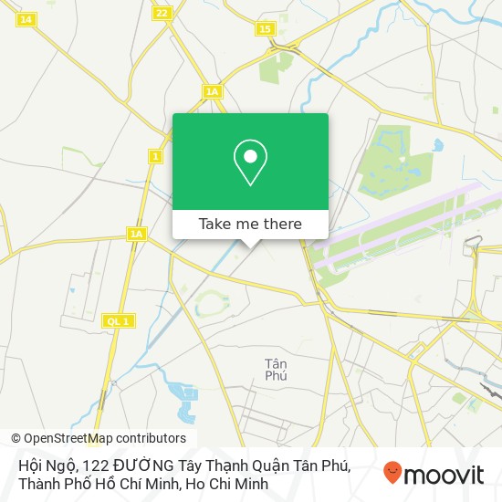 Hội Ngộ, 122 ĐƯỜNG Tây Thạnh Quận Tân Phú, Thành Phố Hồ Chí Minh map