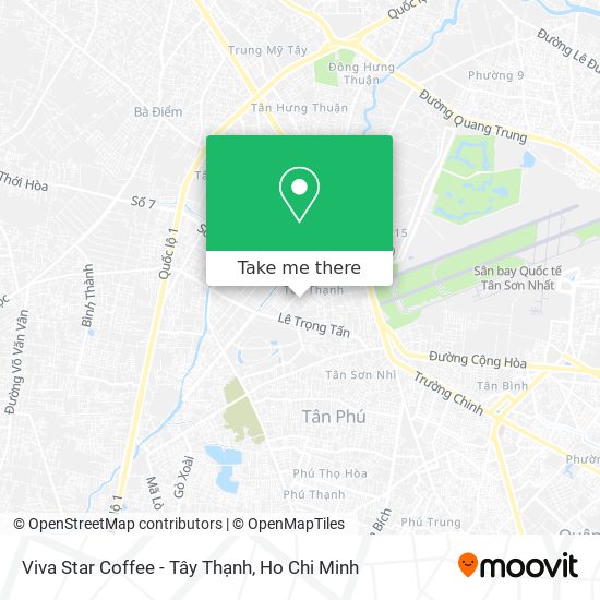 Viva Star Coffee - Tây Thạnh map