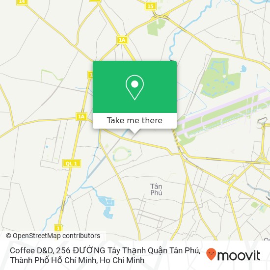 Coffee D&D, 256 ĐƯỜNG Tây Thạnh Quận Tân Phú, Thành Phố Hồ Chí Minh map
