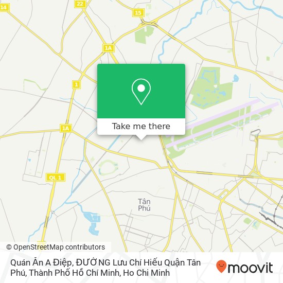 Quán Ăn A Điệp, ĐƯỜNG Lưu Chí Hiếu Quận Tân Phú, Thành Phố Hồ Chí Minh map