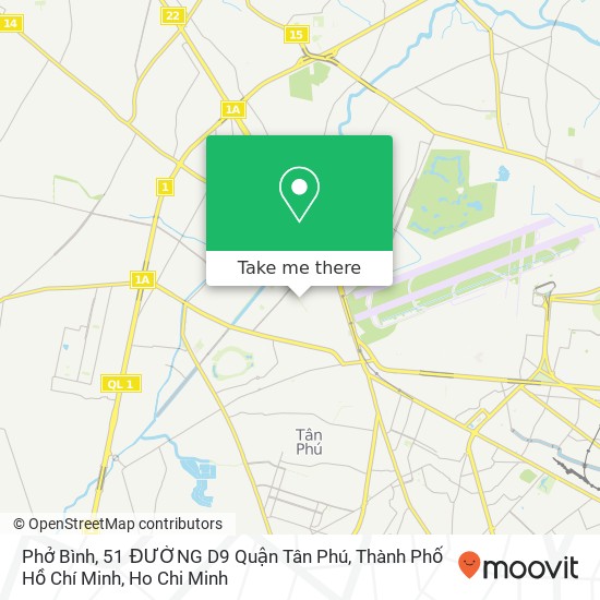 Phở Bình, 51 ĐƯỜNG D9 Quận Tân Phú, Thành Phố Hồ Chí Minh map