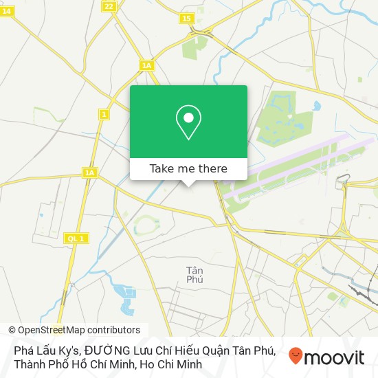 Phá Lấu Ky's, ĐƯỜNG Lưu Chí Hiếu Quận Tân Phú, Thành Phố Hồ Chí Minh map