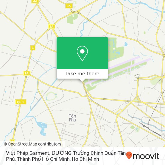 Việt Pháp Garment, ĐƯỜNG Trường Chinh Quận Tân Phú, Thành Phố Hồ Chí Minh map