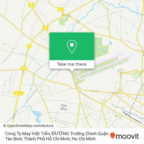 Công Ty May Việt Tiến, ĐƯỜNG Trường Chinh Quận Tân Bình, Thành Phố Hồ Chí Minh map