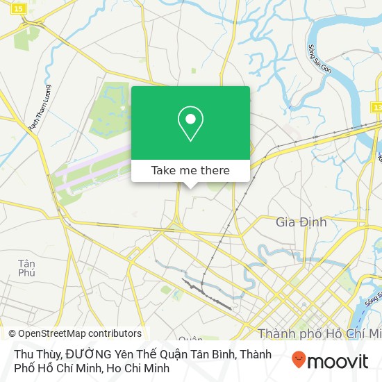 Thu Thùy, ĐƯỜNG Yên Thế Quận Tân Bình, Thành Phố Hồ Chí Minh map