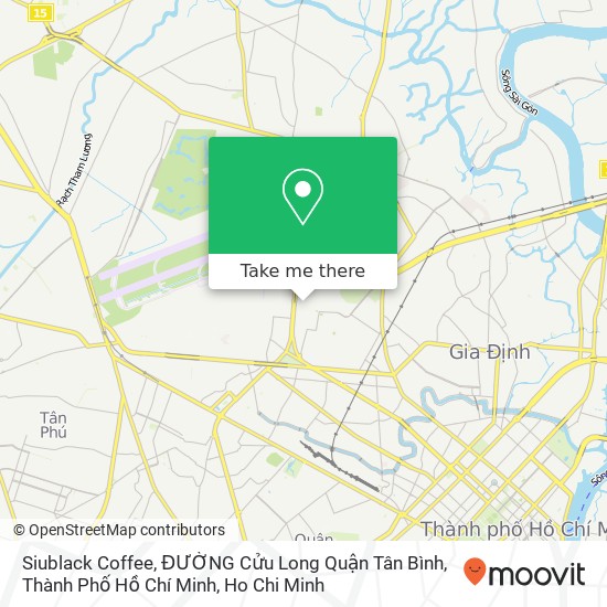 Siublack Coffee, ĐƯỜNG Cửu Long Quận Tân Bình, Thành Phố Hồ Chí Minh map