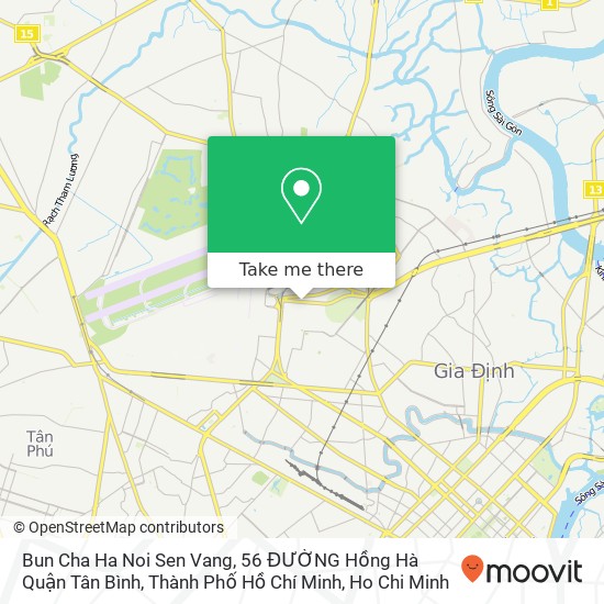 Bun Cha Ha Noi Sen Vang, 56 ĐƯỜNG Hồng Hà Quận Tân Bình, Thành Phố Hồ Chí Minh map