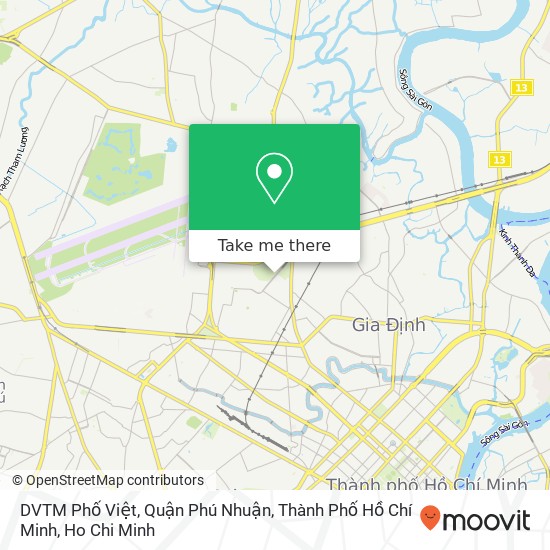 DVTM Phố Việt, Quận Phú Nhuận, Thành Phố Hồ Chí Minh map