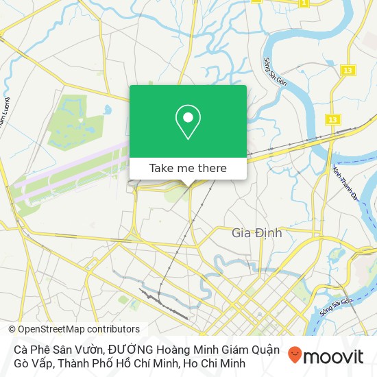 Cà Phê Sân Vườn, ĐƯỜNG Hoàng Minh Giám Quận Gò Vấp, Thành Phố Hồ Chí Minh map