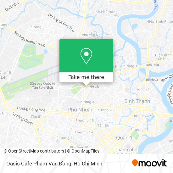 Oasis Cafe Phạm Văn Đồng map