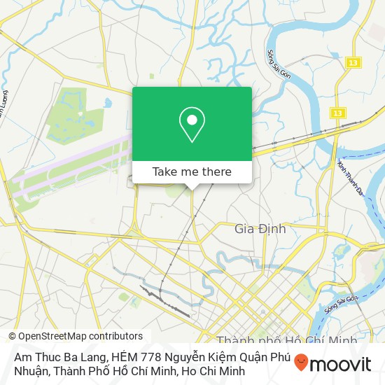 Am Thuc Ba Lang, HẺM 778 Nguyễn Kiệm Quận Phú Nhuận, Thành Phố Hồ Chí Minh map